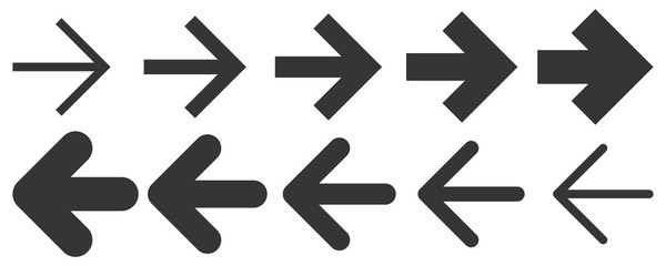 Set arrows - vector.
