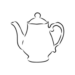 teapot isolated on white background