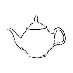 teapot isolated on white background