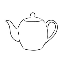 teapot isolated on white background