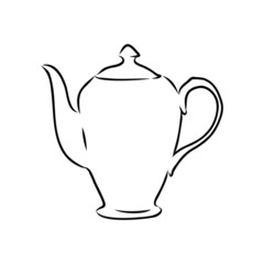 teapot isolated on white background