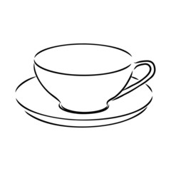 cup sketch vector 