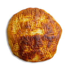 pie, homemade cookies on an isolated white background