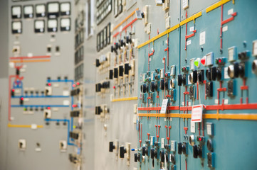 The interior of a modern thermal power plant