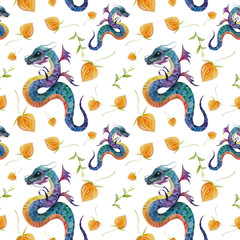 seamless pattern with dragons texture, textured, traditional, wallpaper