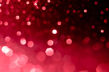 Soft image abstract bokeh dark red with light background.Red,maroon,black color night light elegance,smooth backdrop,artwork design for new year,Christmas sparkling glittering or special day.