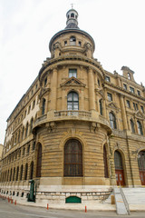 Obraz premium Exterior view of the historic Haydarpasa train station. 