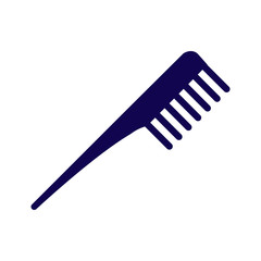 Comb vector barber comb salon comb comb hair black comb isolated on white