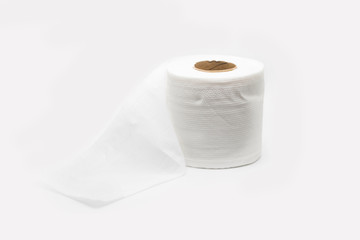Tissue paper on white background