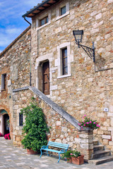 Fototapeta premium Bagno Vignoni, Toskana, Italien