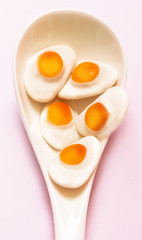 boiled egg on a plate