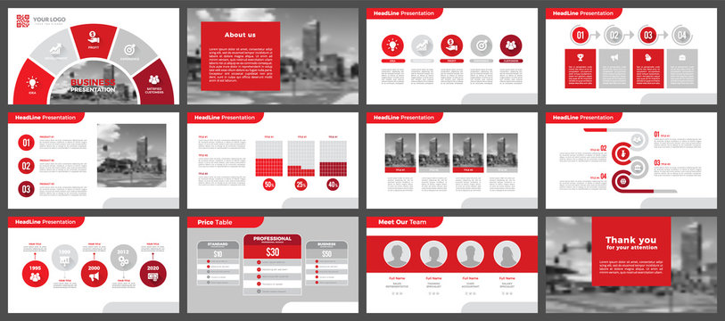 Presentation templates, corporate. Elements of infographics for presentation templates. Annual report, book cover, brochure, layout, leaflet layout template design.