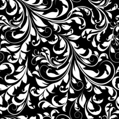 seamless pattern in classic style, baroque ornament