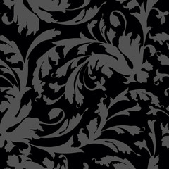 seamless pattern in classic style, baroque ornament