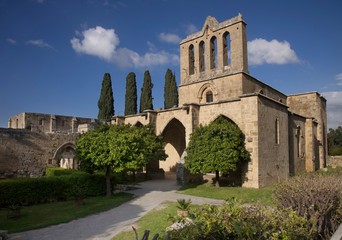 Fototapeta na wymiar Bellapais abbey near Kyrenia (Girne). Cyprus