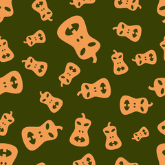 Halloween colorful seamless pattern