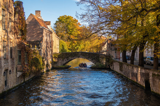 buildings along the river in brugge
