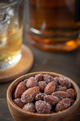 salted almond with whiskey, bar image