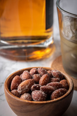salted almond with whiskey, bar image