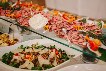 buffet at an event