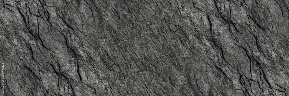 Poster horizontal black stone texture for pattern and background