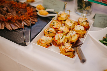 buffet at an event
