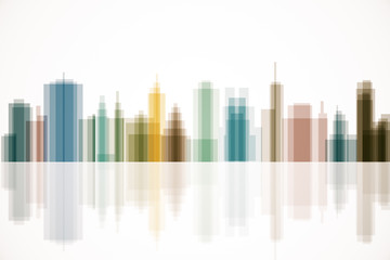 Сolor abstract smart city