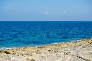 Fototapeta na wymiar Malta view at Mediterranean sea 