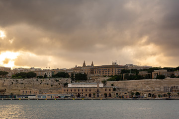 Fototapeta premium View at Valletta Malta in the evening