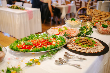 buffet at an event