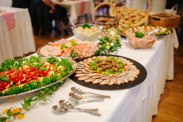 buffet at an event