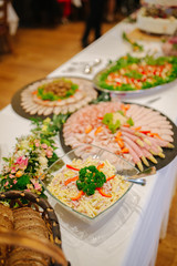 buffet at an event