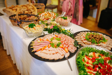 buffet at an event