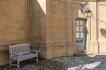 Banc provençal à Aix en Provence, France
