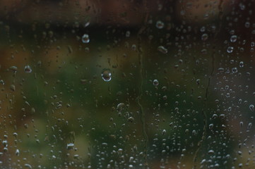 rain drops on window