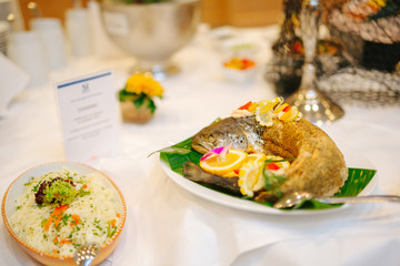 buffet at an event