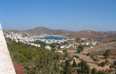 Patmos, view from the cave of the Apocalypse