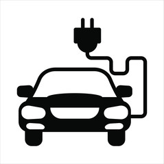 Energy car. Electric car charging station. Vector set. Vector car icon. Green energy. Electric vehicle charging station. Vector innovation icon.