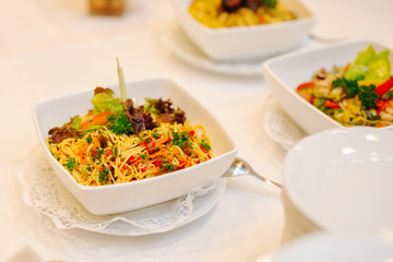 buffet at an event