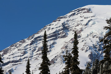 mountains in winter
