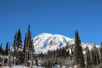 mountains in winter