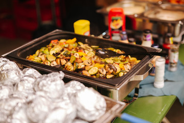 buffet at an event