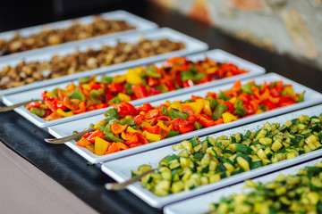 buffet at an event