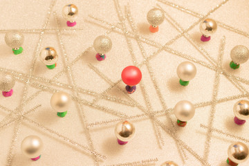 Pattern of balls for the Christmas tree for the new year 2020
