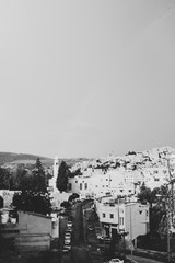 Cityscape, cloudy day over the city