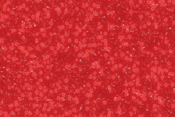 Red background with snowflakes.