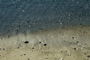 Beach waves and beach sands 