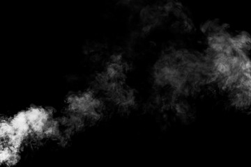 Fototapeta na wymiar Black and White Smoke Dissipating 