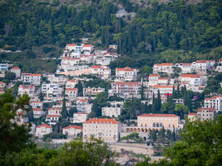 Fototapeta na wymiar View of Dubrovnik Old Town From Lokrum Island, Croatia