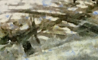 Grunge texture. Abstract background. Oil paint. Dry brush strokes. Simple pattern. Design template. Creative wallpaper. Scratches elements.